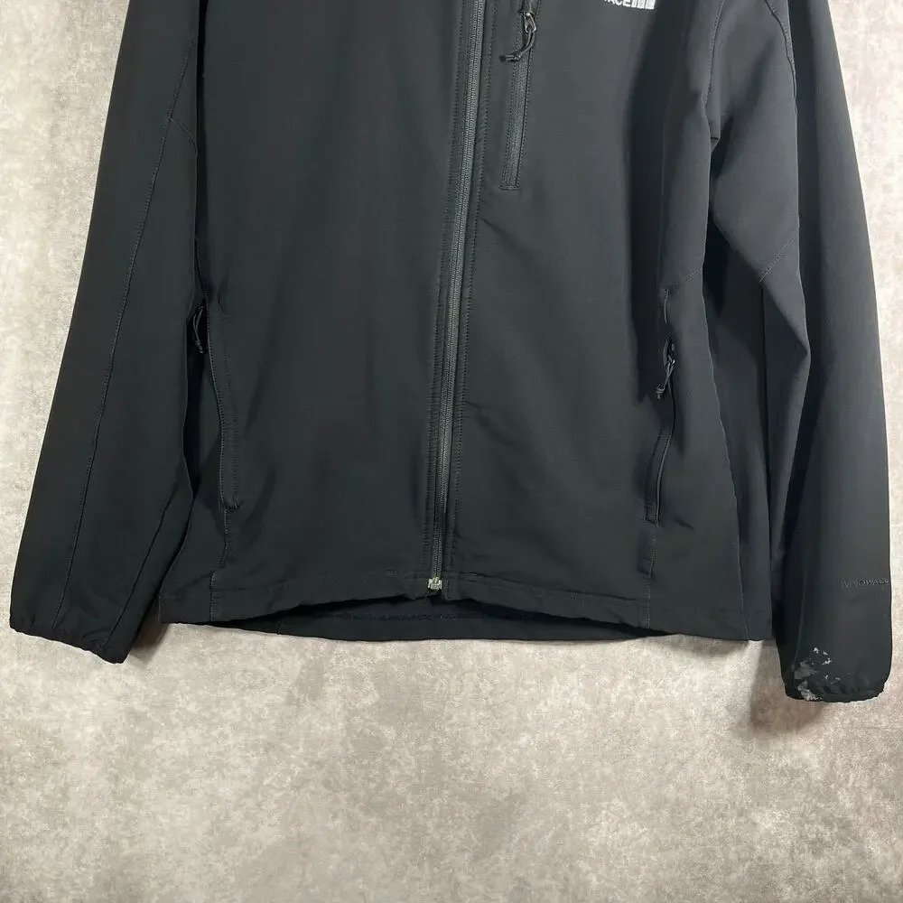 The North Face Windwall Jacket Mens Large Black Windbreaker‎ Full Zip Outdoor